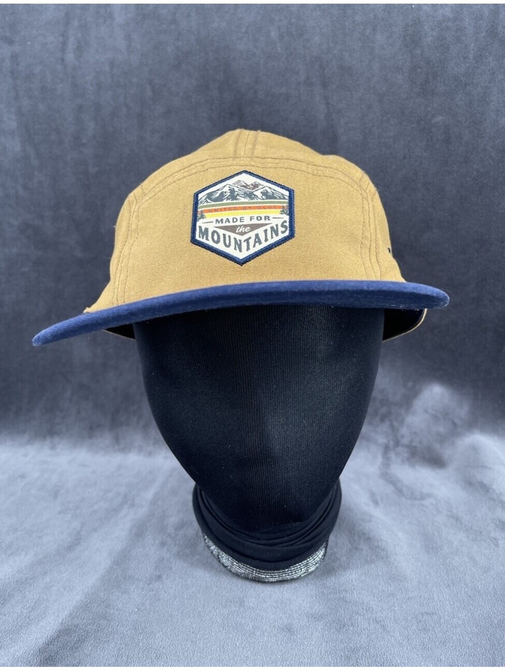 United By Blue Made For The Mountains 5 Panel Strapback Hat Organic Cotton
